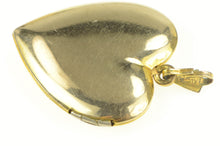 Load image into Gallery viewer, Gold Filled Victorian Floral Diamond Heart Photo Locket Pendant
