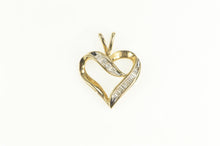 Load image into Gallery viewer, 10K Classic Curvy Heart Love Symbol Statement Pendant Yellow Gold