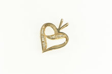 Load image into Gallery viewer, 10K Classic Curvy Heart Love Symbol Statement Pendant Yellow Gold