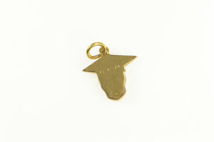 Gold Filled Victorian Enamel Skull Graduation Cap Scholar Charm/Pendant