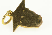 Load image into Gallery viewer, Gold Filled Victorian Enamel Skull Graduation Cap Scholar Charm/Pendant