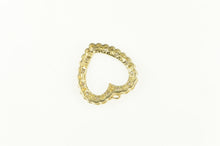 Load image into Gallery viewer, 10K 1950&#39;s Diamond Scalloped Heart Love Symbol Pendant White Gold