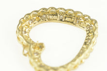 Load image into Gallery viewer, 10K 1950&#39;s Diamond Scalloped Heart Love Symbol Pendant White Gold