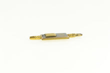 Load image into Gallery viewer, Gold Filled Black Enamel Magazine Journalism &quot;Current&quot; Charm/Pendant