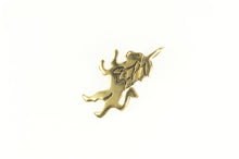Load image into Gallery viewer, 14K Roaring Lion Strength Courage Symbol Charm/Pendant Yellow Gold