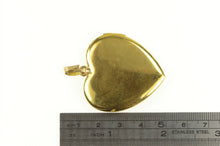 Load image into Gallery viewer, Gold Filled Victorian Scroll Engraved Heart Locket Photo Pendant