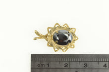 Load image into Gallery viewer, Gold Filled Retro Oval Hematite Sun Burst Statement Pendant
