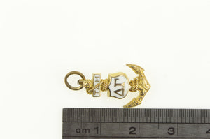 10K Delta Gamma Victorian Greek Anchor Sorority Pin/Brooch Yellow Gold