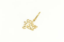 Load image into Gallery viewer, 14K I Love You Cursive Word Cut Out Statement Pendant Yellow Gold