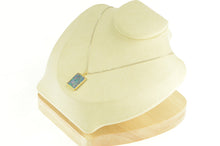 Load image into Gallery viewer, 14K Squared Black Opal Mosaic Inlay Statement Pendant Yellow Gold