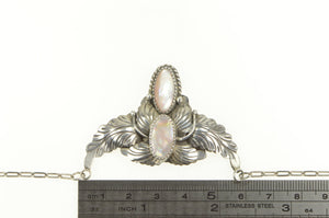Sterling Silver Henry Yazzie Mother of Pearl Native American Necklace 19.75"
