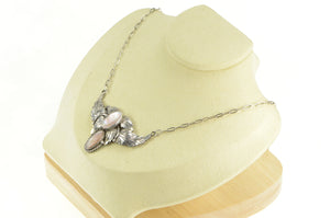 Sterling Silver Henry Yazzie Mother of Pearl Native American Necklace 19.75"