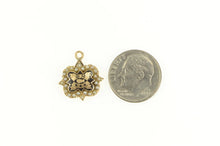 Load image into Gallery viewer, 10K Phi Mu Enamel Fraternity Seed Pearl Charm/Pendant Yellow Gold