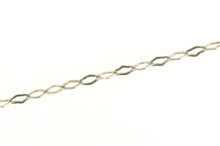 Load image into Gallery viewer, 10K Retro Paperclip Chain Simple Link Bracelet 6.75&quot; White Gold