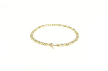 Load image into Gallery viewer, 10K Classic Diamond Hugs &amp; Kisses Tennis Bracelet 7&quot; Yellow Gold