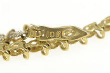 Load image into Gallery viewer, 10K Classic Diamond Wavy Link Tennis Bracelet 7.5&quot; Yellow Gold