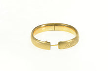 Load image into Gallery viewer, Gold Filled Scroll Engraved Retro Statement Bangle Bracelet 7.25&quot;