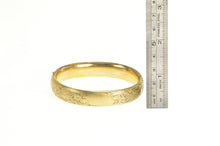 Load image into Gallery viewer, Gold Filled Scroll Engraved Retro Statement Bangle Bracelet 7.25&quot;