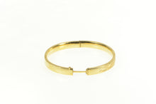 Load image into Gallery viewer, Gold Filled Retro Diamond Cut Retro Statement Bangle Bracelet 7&quot;