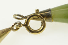 Load image into Gallery viewer, Gold Filled Retro Graduated Carved Nephrite Statement Bracelet 7&quot;
