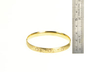 Load image into Gallery viewer, Gold Filled Elaborate Floral Engraved Retro Bangle Bracelet 7.25&quot;