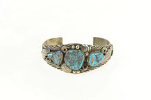 Load image into Gallery viewer, Sterling Silver Gilbert Adeky Turquoise Navajo Native American Bracelet 6.5&quot;