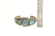 Load image into Gallery viewer, Sterling Silver Gilbert Adeky Turquoise Navajo Native American Bracelet 6.5&quot;