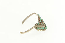 Load image into Gallery viewer, Sterling Silver Turquoise Native American Zuni Cuff Bracelet 6&quot;