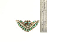 Load image into Gallery viewer, Sterling Silver Turquoise Native American Zuni Cuff Bracelet 6&quot;