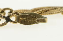 Load image into Gallery viewer, Gold Filled Ornate Retro Sim. Ruby Ornate Twist Link Bracelet 7.5&quot;