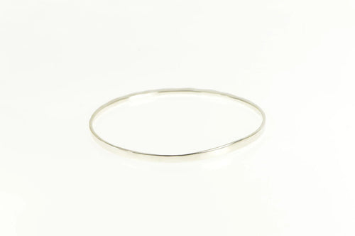 Sterling Silver Hammered Designer Asymmetrical Bangle Bracelet 8