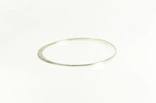 Load image into Gallery viewer, Sterling Silver Hammered Designer Asymmetrical Bangle Bracelet 8&quot;