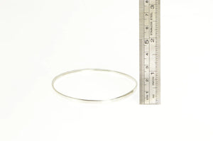 Sterling Silver Hammered Designer Asymmetrical Bangle Bracelet 8"