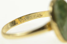 Load image into Gallery viewer, Gold Filled 1960&#39;s Oval Nephrite Classic Statement Ring
