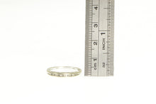 Load image into Gallery viewer, 10K Diamond Wedding Band Heart Cut Out Ring White Gold