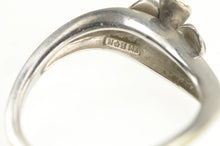 Load image into Gallery viewer, 14K 0.25 Ctw Diamond Plumeria Flower Promise Ring White Gold