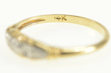 Load image into Gallery viewer, 14K Two Tone 1940&#39;s Ornate Wedding Band Ring Yellow Gold