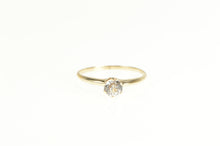 Load image into Gallery viewer, 10K Round Classic Solitaire Simple Travel Engagement Ring Yellow Gold