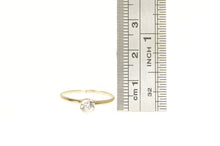 Load image into Gallery viewer, 10K Round Classic Solitaire Simple Travel Engagement Ring Yellow Gold