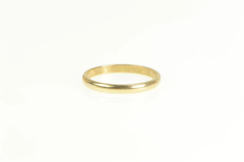14K Classic Simple 2.0mm Wedding Band Ring Yellow Gold