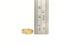Load image into Gallery viewer, 10K Victorian Floral Pattern Baby Band Child&#39;s Ring Yellow Gold