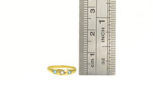 Load image into Gallery viewer, 14K Victorian Seed Pearl Turquoise Child&#39;s Baby Ring Yellow Gold