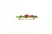 Load image into Gallery viewer, Gold Filled Carved Egyptian Scarab Beetle Crescent Moon Pin/Brooch