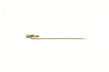 Load image into Gallery viewer, 14K Victorian Dragon Seed Pearl Unique Elaborate Stick Pin Yellow Gold