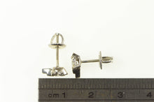 Load image into Gallery viewer, 14K 0.30 Ctw 1950&#39;s Diamond Cross Squared Stud Earrings Yellow Gold