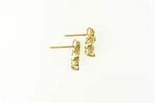 Load image into Gallery viewer, 14K 0.30 Ctw Diamond Wavy Link Chain Dangle Earrings Yellow Gold