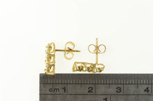Load image into Gallery viewer, 14K 0.30 Ctw Diamond Wavy Link Chain Dangle Earrings Yellow Gold