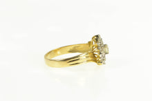 Load image into Gallery viewer, 14K 0.50 Ctw Diamond Baguette Halo Engagement Ring Yellow Gold