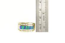 Load image into Gallery viewer, 14K Black Opal Inlay 1.00 Ctw Diamond Men&#39;s Ring Yellow Gold