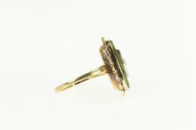 Load image into Gallery viewer, 10K Serpentine Diamond Accent Retro Statement Ring Yellow Gold